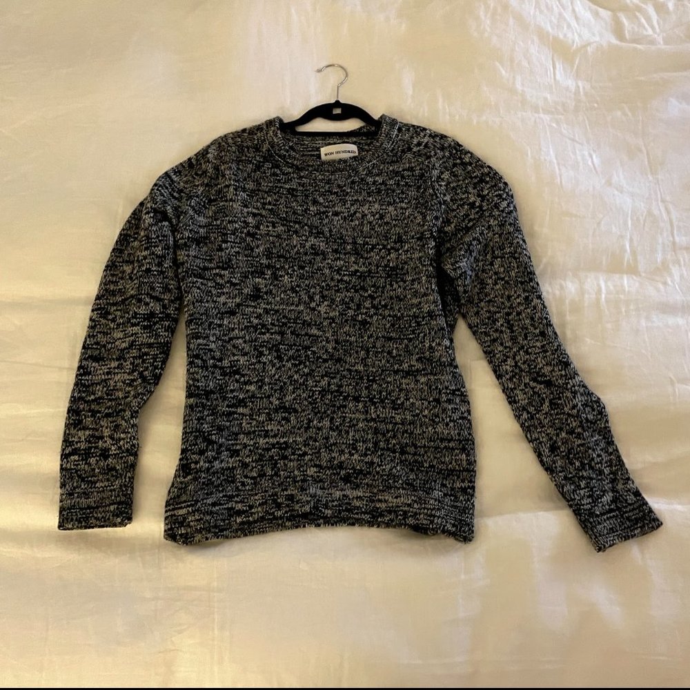 Won Hundred Black White Sweater